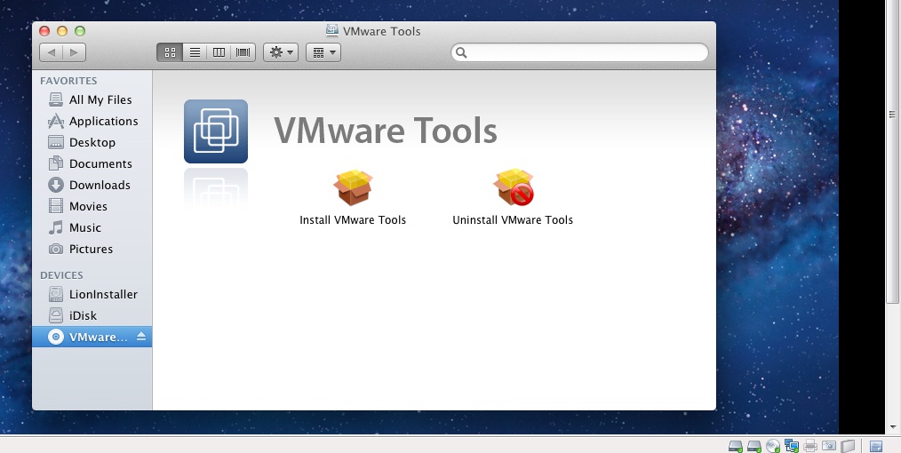 darwin iso vmware tools